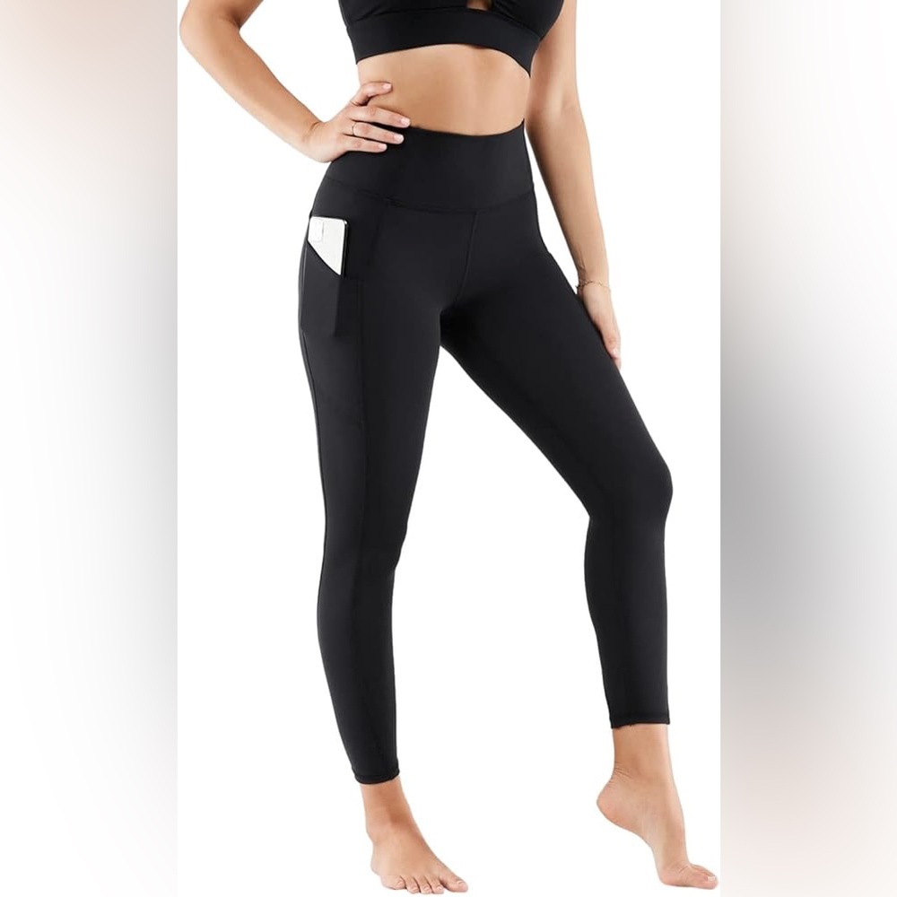 FABLETICS Women's PureLuxe Black High-Waisted Leggings